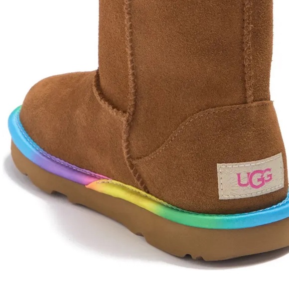 Rainbow Genuine Shearling Lined Infant Boot - Picture 3 of 7